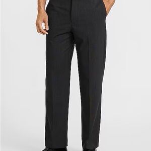 Men's Relaxed Charcoal Gray Stretch Suit Pant 32x32